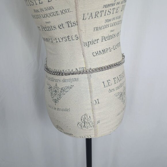 Vintage Ralph Lauren Chain Belt Small Silver Metal - Picture 4 of 9